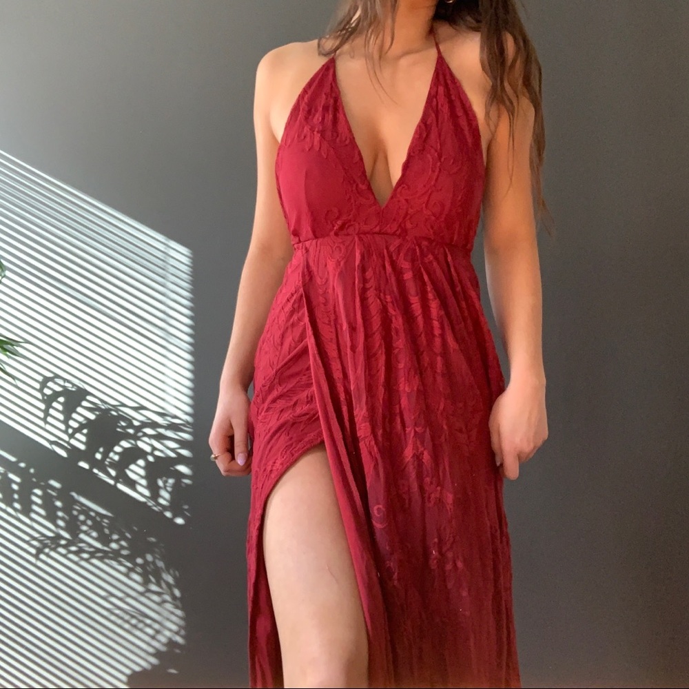 Long Elegant Red Dress